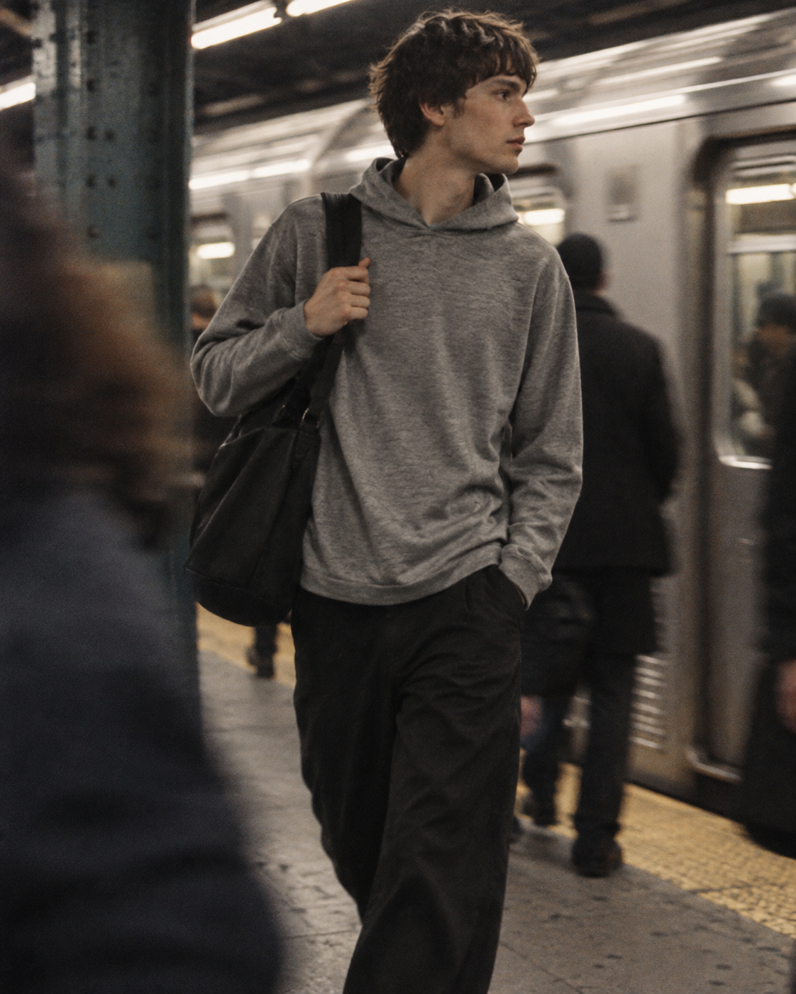 Halden menswear worn in motion
